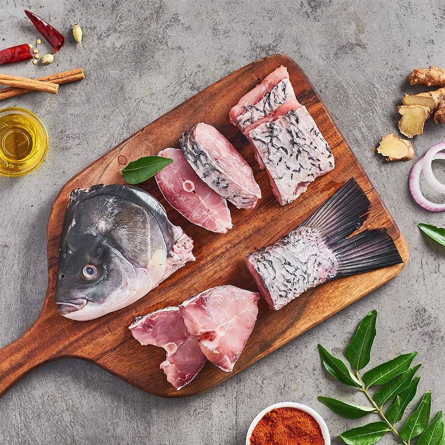 Catla – Bengali Cut, With Head